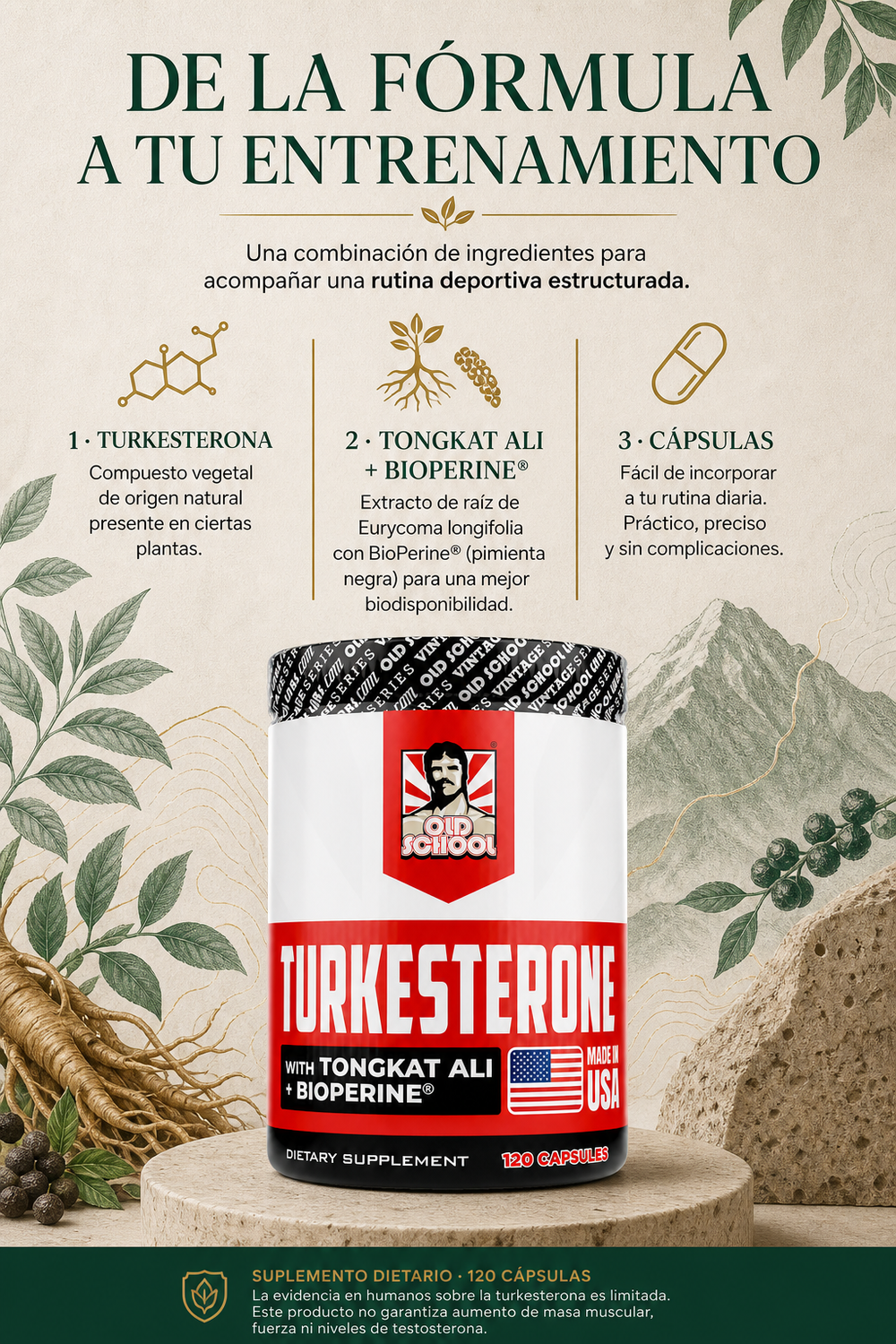 Turkesterone de Old School Labs.