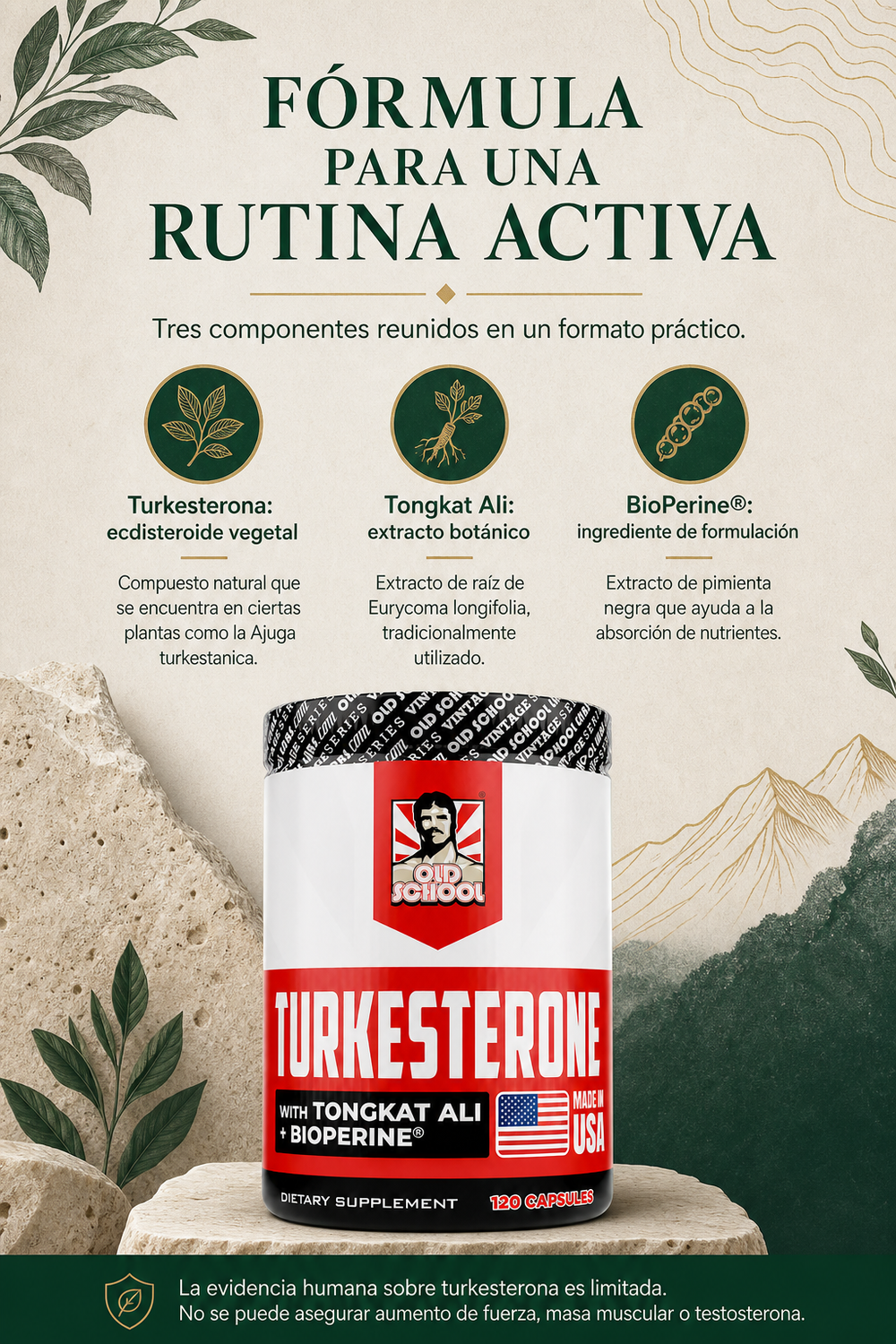 Turkesterone de Old School Labs.