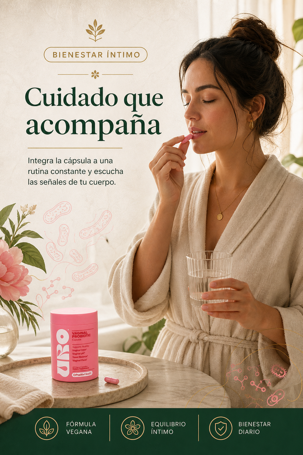 URO — Probiótico Vaginal en Cápsulas, Salud Íntima Femenina